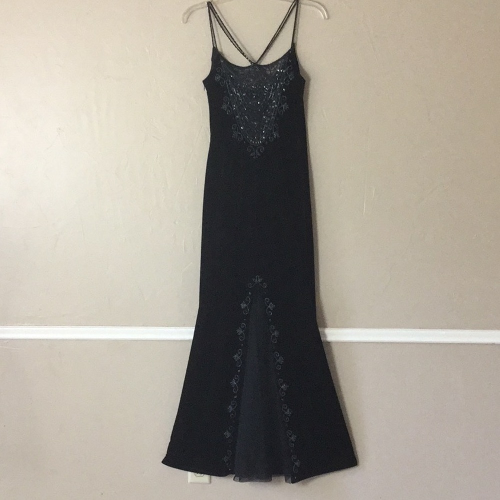 Velvet Bead Evening Gown Party Glamor Laura Ryner
